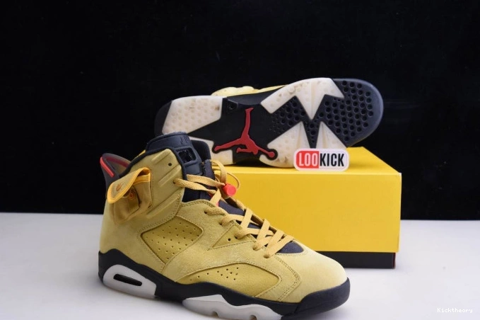 Kick Theory 6 TRAVIS YELLOW X SCOTT JORDAN CN1084-300 AIR 0730